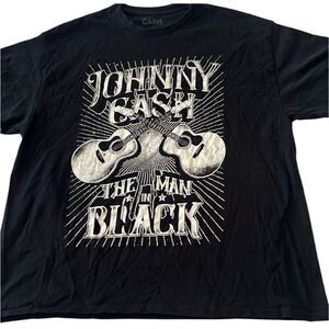 Johnny Cash “Man in Black” mens size XL short sleeve T-shirt EUC